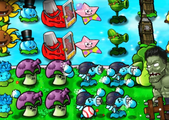 Pea Fountain Dominates Giga Gargantuar in Plants Vs Zombies Battlez