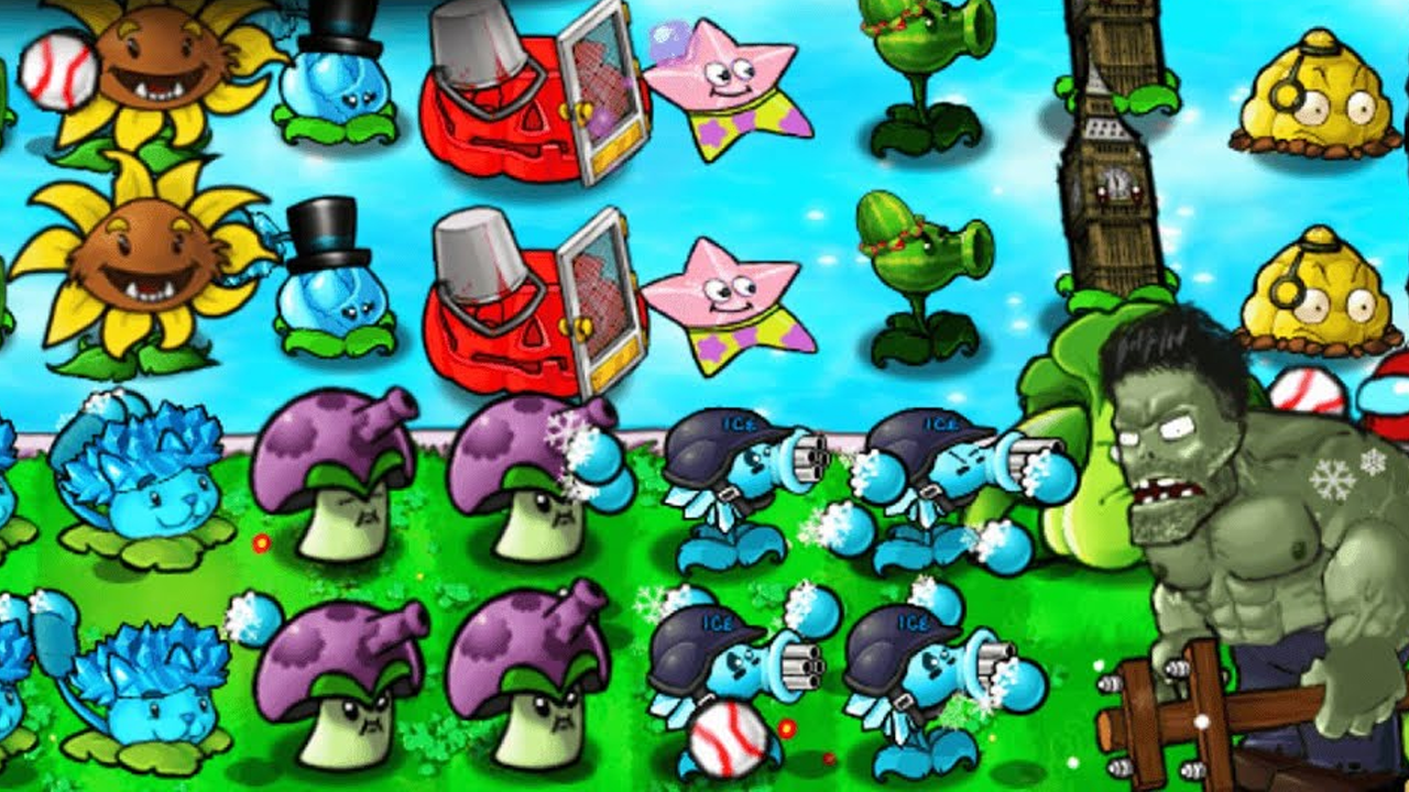 Pea Fountain Dominates Giga Gargantuar in Plants Vs Zombies Battlez